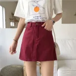 高腰牛仔短裙女2023夏季新款学生显瘦半身裙大码百搭包臀a字裙子