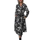 Long Sleeve Lapel Dress Fashionable Autumn Style Womens Casual Wear Wholesale Available ready to