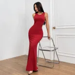Elegant Backless Evening Dress Sexy Design Party Ready Spring Summer Collection Wholesale Availa
