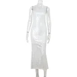 Backless Halter Neck Sequin Dress Slim Fit Elegant Mermaid Style Perfect for Evening Events Whol