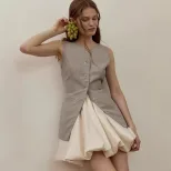Satin Pleated Skirt Y2K Elegant Design Versatile Style Shiny Finish Spring Summer Fashion Wholes