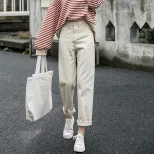 亚马逊牛仔裤女2023春秋新款宽松显瘦高腰百搭老爹休闲阔腿直筒裤