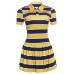 Retro Striped Short Sleeve Dress Fashionable Trendy Summer Style Perfect for Casual Outings Whol