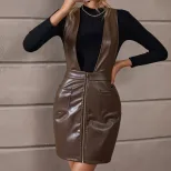 A Line Bodycon Mini Skirt Fashionable Versatile Trendy Design Perfect for Casual Outings or Part