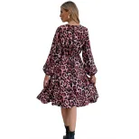Casual Floral Long Sleeve Dress Sexy Fit Versatile Style Trendy Design Perfect for Daily Wear Wh