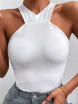 Cross Back Crop Top Minimalist Design Sexy Style Spring Summer Fashion Wholesale Available priva