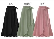 High Waist Midi Skirt Split Design Plus Size Adjustable Tie Casual or Formal Wear Ready to Ship
