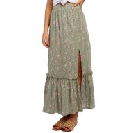 Vintage Floral High Waist Asymmetrical Maxi Skirt Summer Collection Womens Fashion Wholesale Available