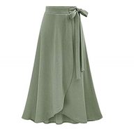 High Waist Midi Skirt Split Design Plus Size Adjustable Tie Casual or Formal Wear Ready to Ship