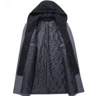 Mens Casual Wool Blend Overcoat Mid Length Removable Hood Trendy Design Versatile Outerwear for Everyday Wear