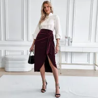Wholesale Womens Skirts Red Multiple Sizes OEM ODM Supplier