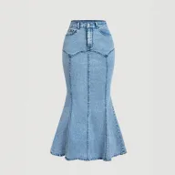Wholesale Womens Skirts Blue Multiple Sizes OEM ODM Supplier