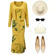 French Style Blue Floral Bodycon Dress Set Slim Fit Waist Cinching Spaghetti Straps Spring Fall Vacation Wear