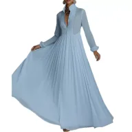 Elegant Long Maxi Dress for Women Summer Fashion Available in White Black Blue Green Wholesale Sizes S to 3XL
