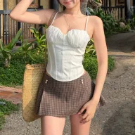 Wholesale Womens Skirts Brown Multiple Sizes OEM ODM Supplier