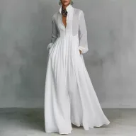 Elegant Long Maxi Dress for Women Summer Fashion Available in White Black Blue Green Wholesale Sizes S to 3XL