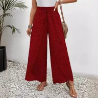 Womens Vintage Bohemian Wide Leg Trousers Loose Fit Urban Style Spring Fall Wholesale Available