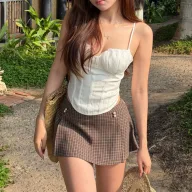 Wholesale Womens Skirts Brown Multiple Sizes OEM ODM Supplier