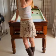 High Waist A Line Skirt Leopard Print Summer Fashion Available in Brown S M L Wholesale customizable