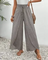Womens Vintage Bohemian Wide Leg Trousers Loose Fit Urban Style Spring Fall Wholesale Available