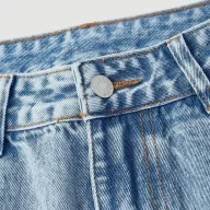 Casual Womens Embroidered Straight Leg Jeans Blue Denim Various Sizes private label