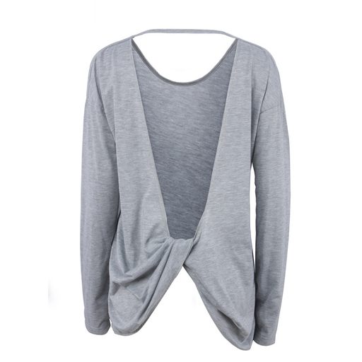 Womens Autumn Long Sleeve T Shirt Sexy Backless Design Casual Loose Fit Soft Fabric Perfect for