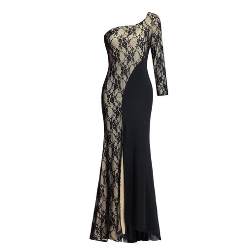 Lace Sexy Evening Dress Long Split Skirt Elegant Design Comfortable Fit Perfect for Parties and