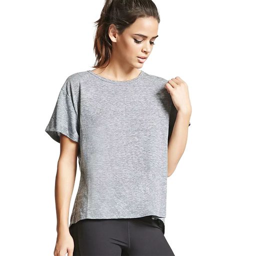Womens Loose Fit Solid Color T Shirt Round Neck Short Sleeve Backless Design Spring Fashion Top