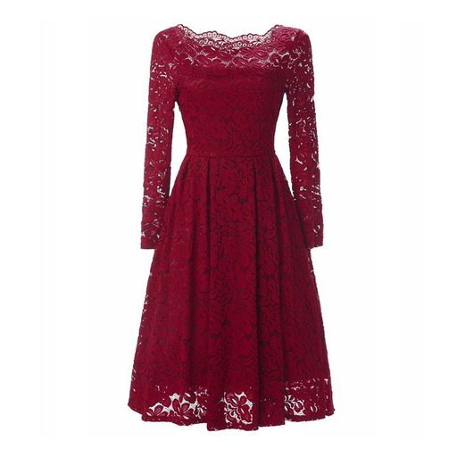 Lace Long Sleeve Dress Elegant Design Sexy Fit Spring Summer Fashion Perfect for Parties and Spe