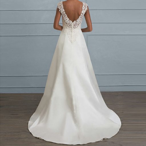 Lace Panel Backless Maxi Dress for Women Elegant Solid Color Perfect for Weddings and Formal Events