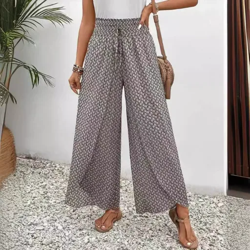 Womens Vintage Bohemian Wide Leg Trousers Loose Fit Urban Style Spring Fall Wholesale Available Womens Vintage Bohemian Wide Leg Trousers Loose Fit Urban Style Spring Fall Wholesale Available