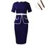 Dark blue + belt