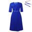 Royal blue + belt