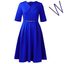 Royal blue + belt