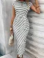 Gray White Stripe