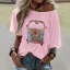 Pink Red Print