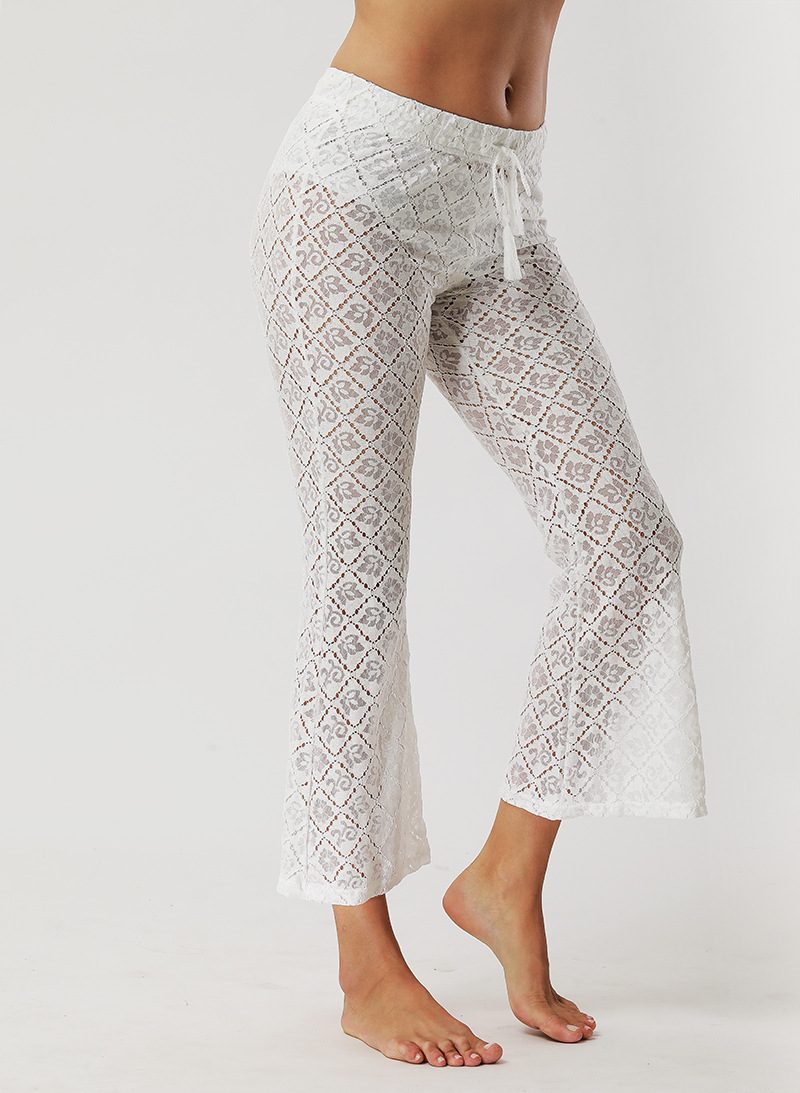 Lace Flare Pants Summer Style Wide Leg Trendy Design Perfect for Casual Outings Wholesale Availa