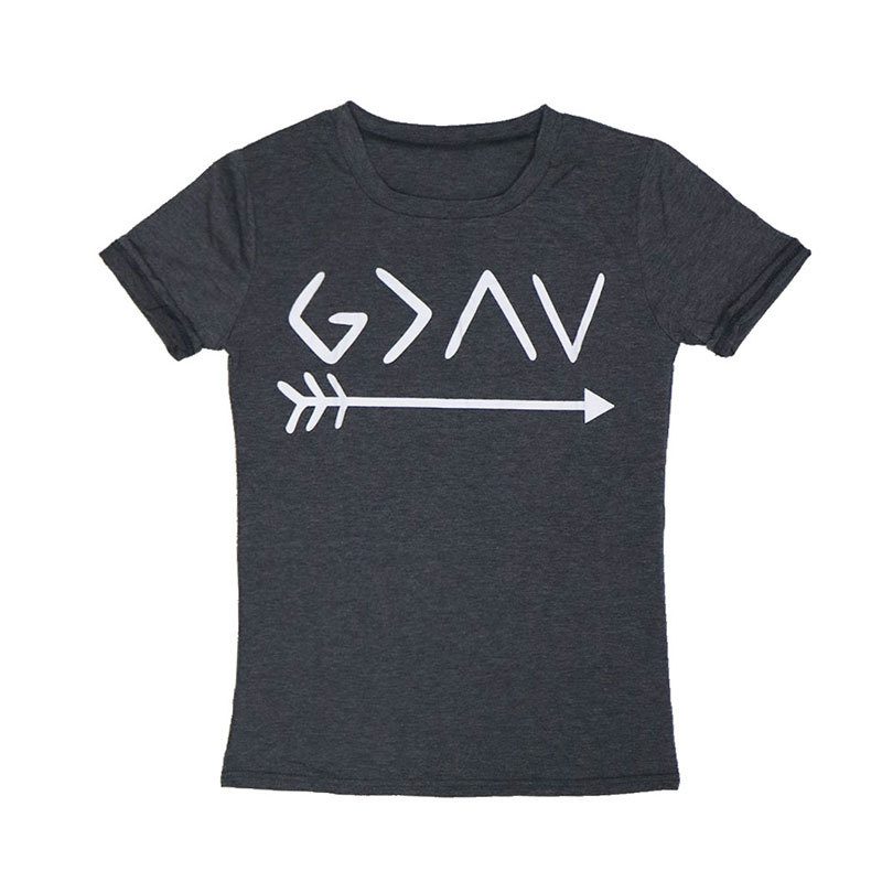 Fashionable Womens T Shirt Versatile Fishbone Print Plus Size Trendy Style Wholesale Available