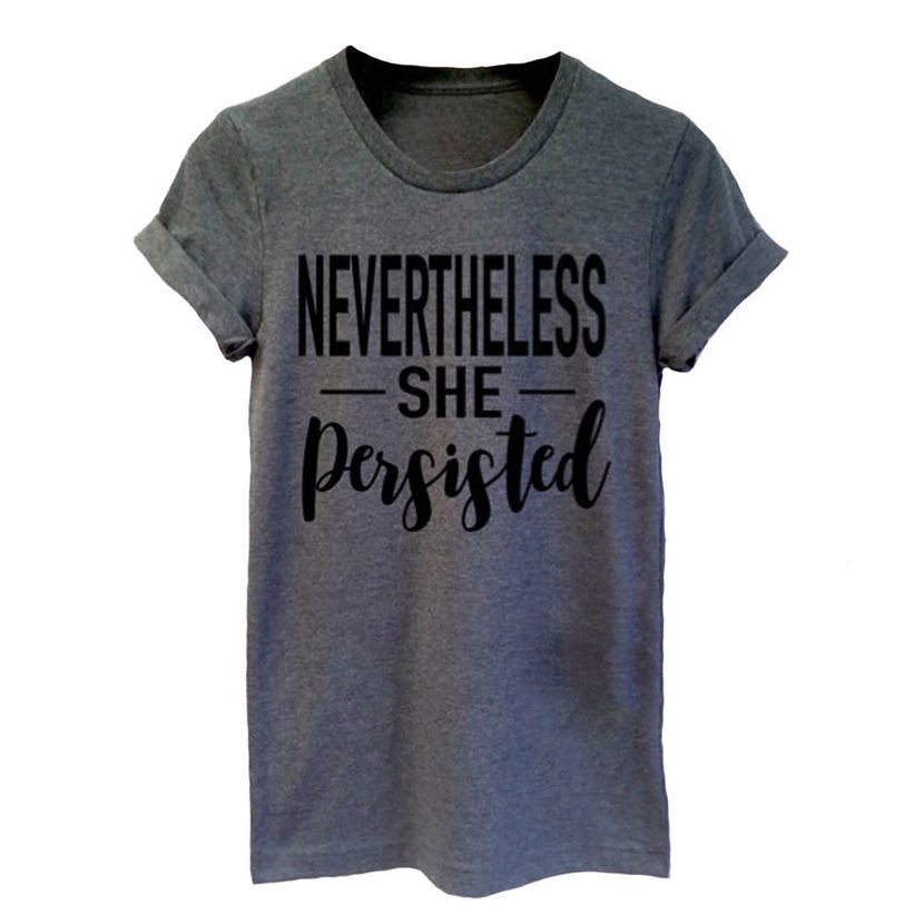 Womens Casual Short Sleeve T Shirt Simple Letter Print Round Neck Comfortable Fit Wholesale Avai