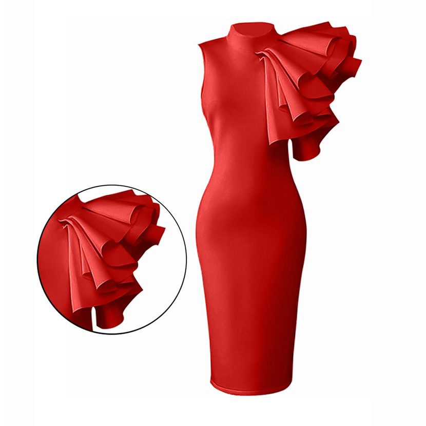 Sleeveless High Neck Bodycon Dress for Women Elegant Party Wear Available in Multiple Sizes Wholesale Supply