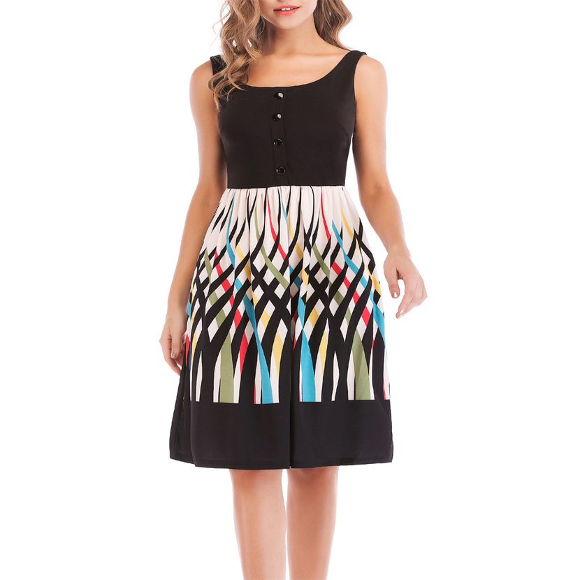 Floral Print Square Neck Sleeveless Maxi Dress for Women Casual Summer Wear Available in Multiple Sizes Wholesale