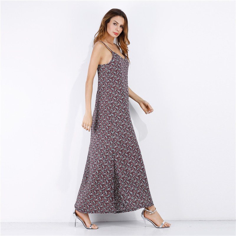 Floral Print Beach Dress for Women Casual Summer Style Lightweight Fabric custom packaging