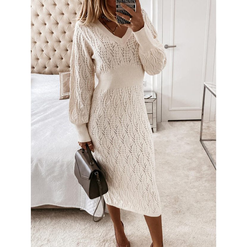 Long Sleeve Knitted Dress for Women Warm and Stylish Bodycon Fit Autumn Fashion bulk order