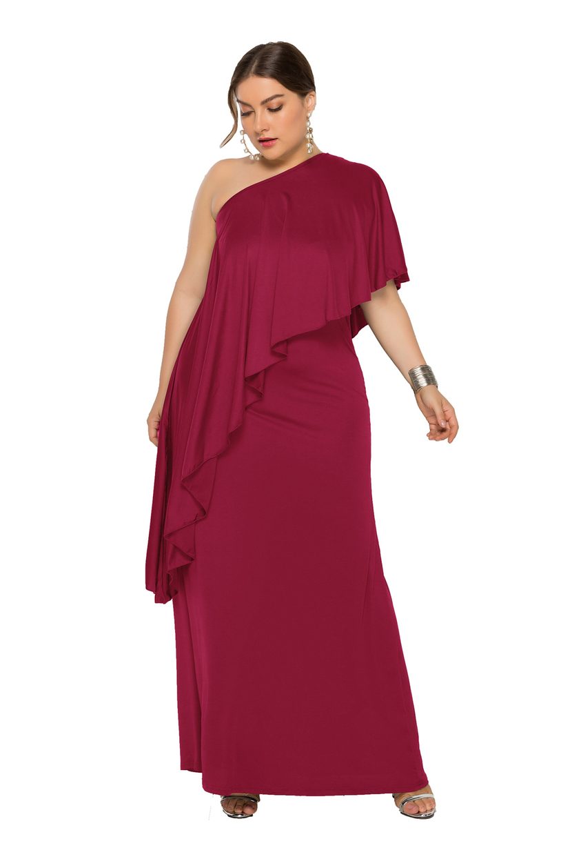 Plus Size Womens Off Shoulder Loose Dress Comfortable Fabric Casual Summer Wear