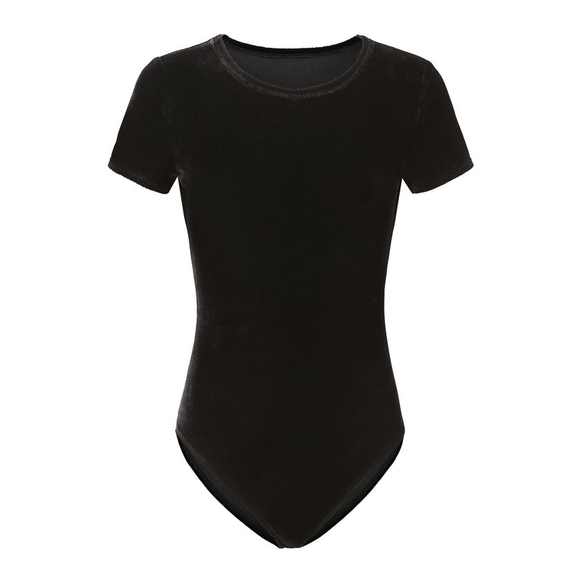 Velvet Jumpsuit Short Sleeve Slim Fit Versatile Design Casual Wear for Women Wholesale Available
