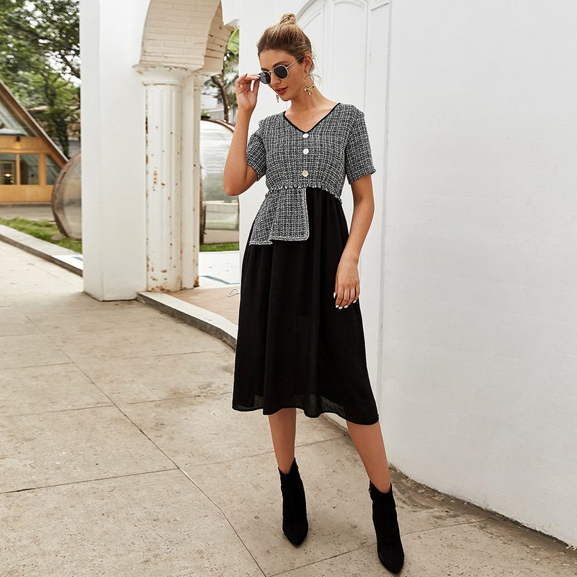 Womens Fashion Dress Elegant Design Sleeveless Lightweight Fabric Spring Summer Collection