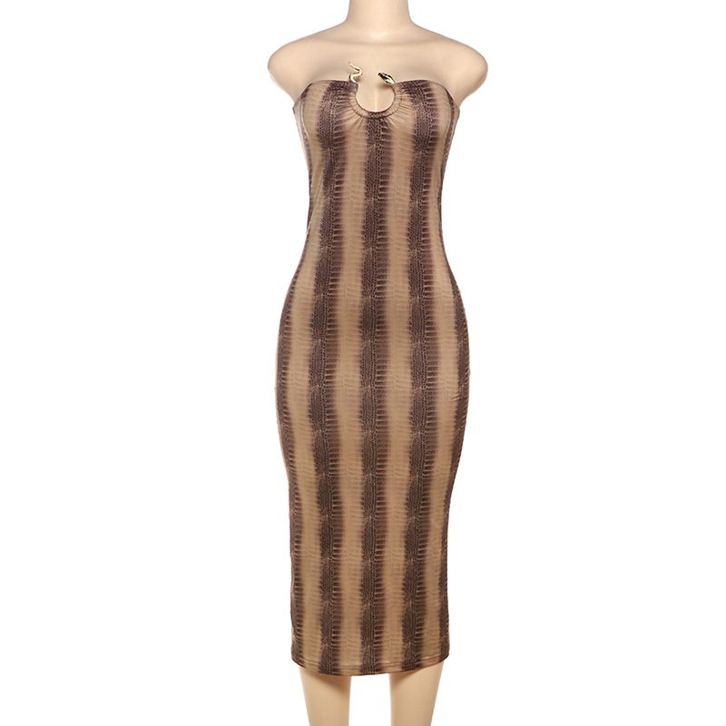 Womens Sleeveless Bodycon Maxi Dress Sexy Floral Print Slim Fit Trendy Style Perfect for Spring