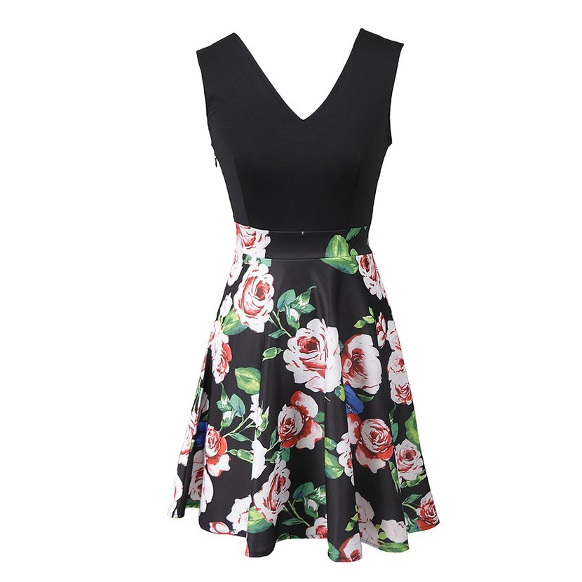 V Neck A Line Knit Dress for Women Elegant Summer Style Available in Multiple Sizes Wholesale with Low MOQ
