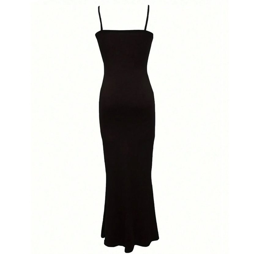 Bodycon Midi Dress Slim Fit Spaghetti Straps Elegant Design Perfect for Parties or Night Out Who