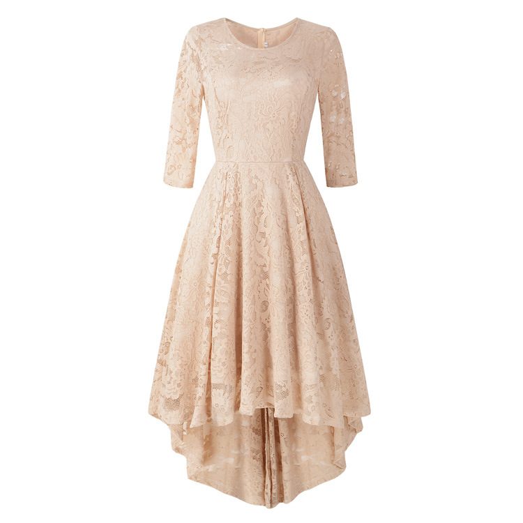 Cocktail Dress Lace Detail High Low Hem Spring Fashion Available in Multiple Sizes Wholesale Supply
